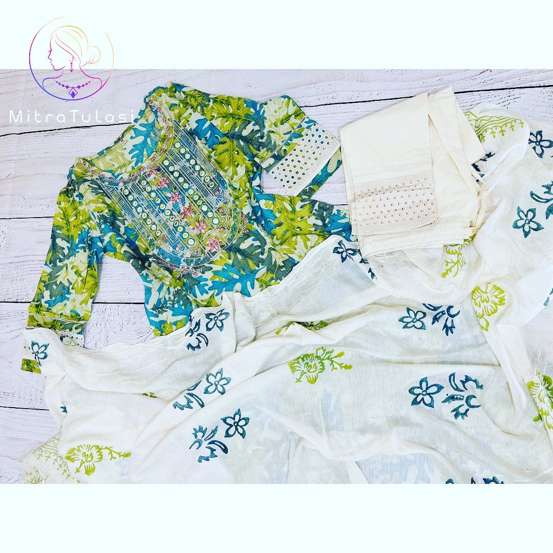 Cotton kurti set