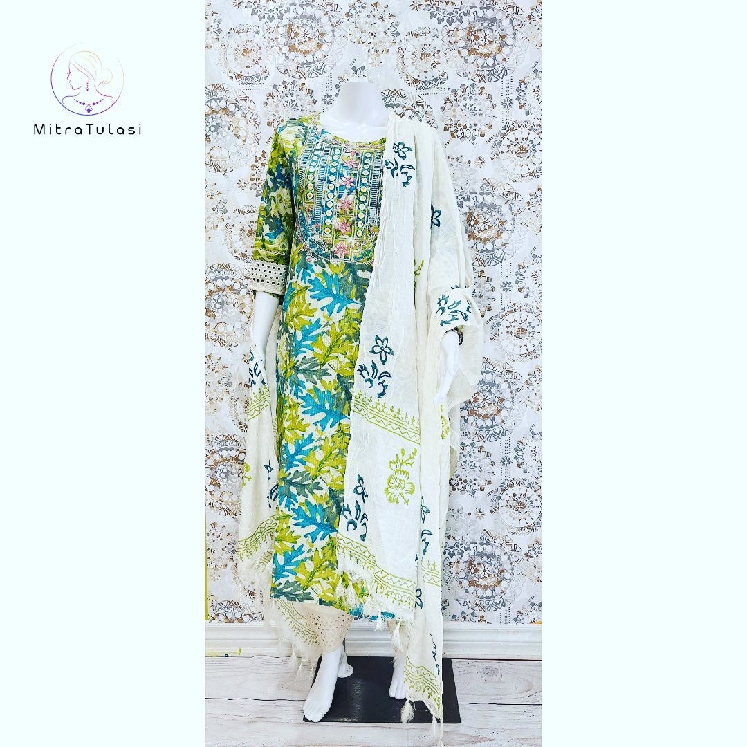 Cotton kurti set