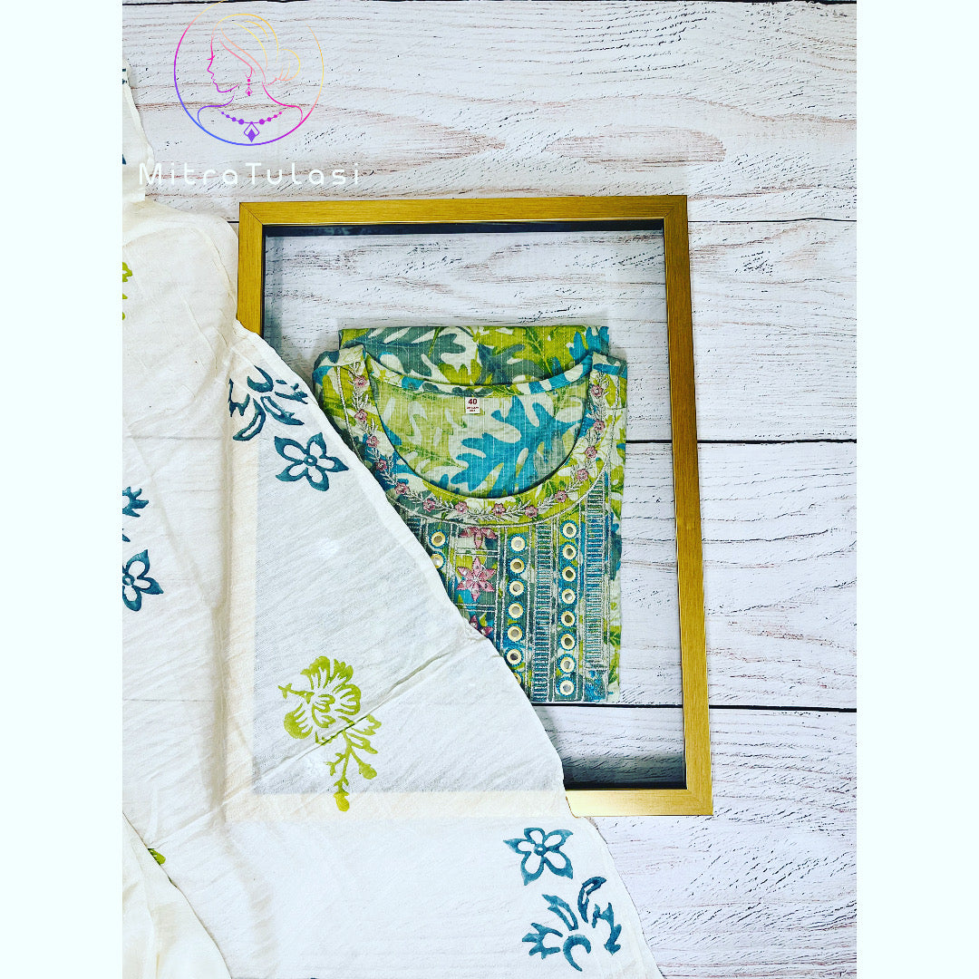 Cotton kurti set