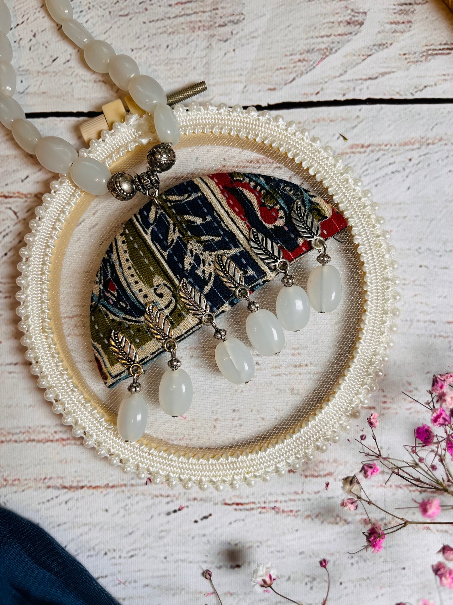 Kalamkari Fabric Necklace