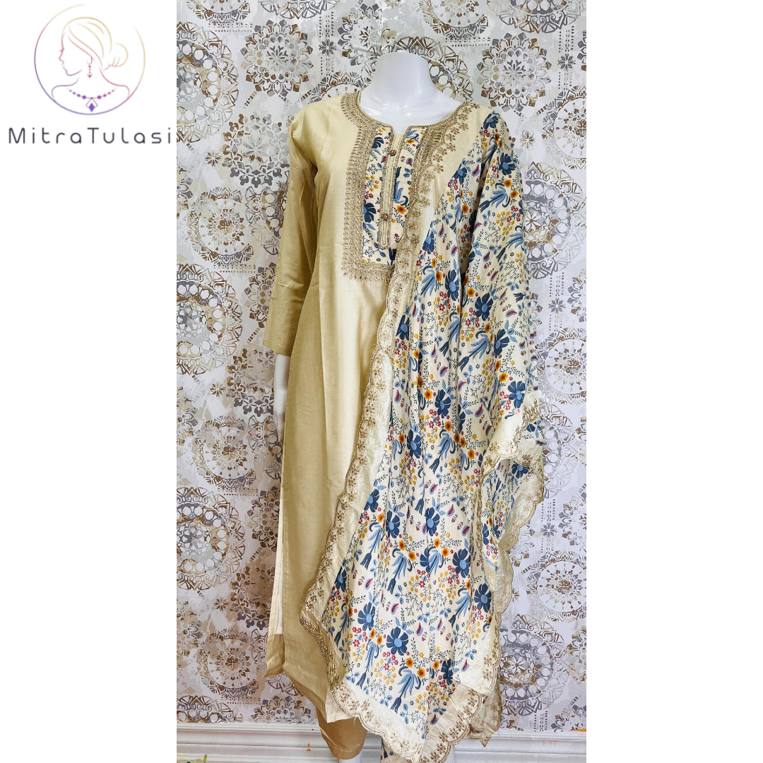 Muslin kurti set