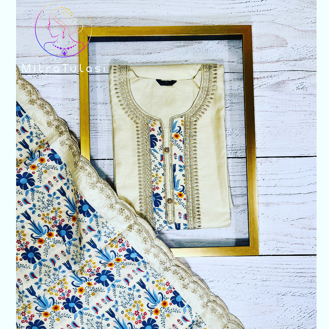 Muslin kurti set